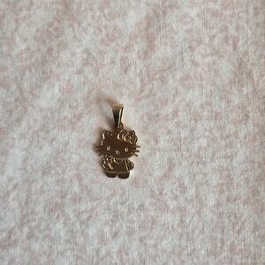 14K Solid Gold Hello Kitty Inspired Pendant – Authentic Fine Jewelry